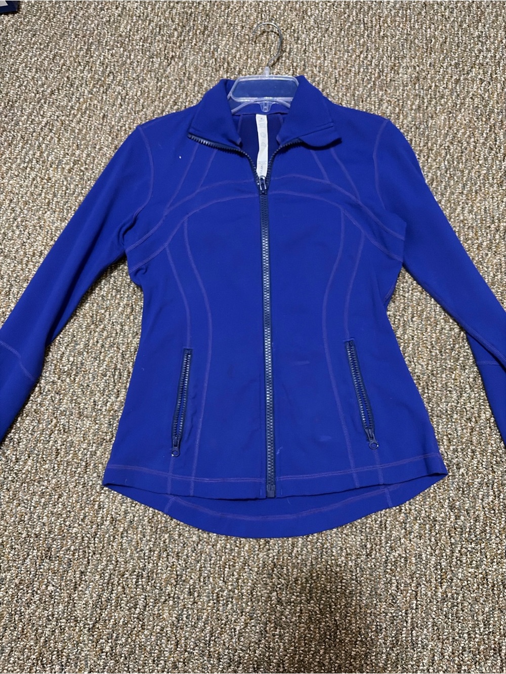 lululemon athletica Women’s Zip-Up Bomber Jacket in Cobalt